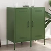 Image de vidaXL Sideboards 2 pcs. Vert olive 36x39x79 cm acier