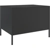 Image de vidaXL Table basse noire 68x50x50,5 cm acier