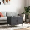 Image de vidaXL Table basse anthracite 68x50x50,5 cm Acier