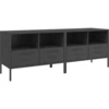 Image de vidaXL Armoires TV 2 pcs. noir 68x39x50,5 cm acier