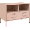 Image de vidaXL Armoire TV rose 68x39x50,5 cm Acier