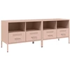 Image de vidaXL Armoires TV 2 pcs. Rose 68x39x50,5 cm Acier