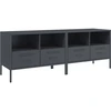 Image de vidaXL Armoires TV 2 pcs. Anthracite 68x39x50,5 cm Acier