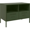 Image de vidaXL Armoire TV vert olive 68x39x50,5 cm Acier