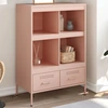 Image de vidaXL Highboard rose 68x39x101,5 cm acier