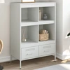 Image de vidaXL Highboard blanc 68x39x101,5 cm acier
