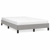Image de vidaXL Cadre de lit sans matelas gris clair 120x190 cm Tissu