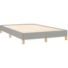 Image de vidaXL Cadre de lit sans matelas gris clair 120x190 cm Tissu