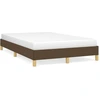 Image de vidaXL Cadre de lit sans matelas brun fonc © 120x190 cm Tissu
