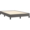 Image de vidaXL Cadre de lit sans matelas Gris 120x190 cm Similicuir