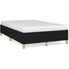 Image de vidaXL Cadre de lit sans matelas noir 120x190 cm Tissu