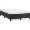 Image de vidaXL Sommier sans matelas noir 120x190 cm similicuir