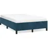 Image de vidaXL Cadre de lit sans matelas bleu foncé 120x190 cm velours