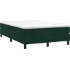 Image de Lit Boxspring avec matelas vert foncé 120x190 cm velours