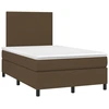 Image de vidaXL Lit boxspring avec matelas brun fonc © 120x190 cm Tissu