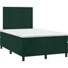 Image de vidaXL Lit boxspring avec matelas vert fonc © 120x190 cm velours