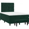 Image de vidaXL Lit boxspring avec matelas vert foncé 120x190 cm velours