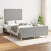 Image de vidaXL Cadre de lit sans matelas gris clair 120x190 cm Tissu