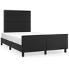 Image de vidaXL Sommier sans matelas noir 120x190 cm similicuir