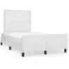 Image de vidaXL Cadre de lit sans matelas blanc 120x190 cm similicuir