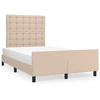 Image de vidaXL Sommier sans matelas cappuccino brun 120x190cm similicuir