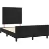 Image de vidaXL Cadre de lit sans matelas noir 120x190 cm velours