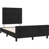 Image de vidaXL Cadre de lit sans matelas noir 120x190 cm velours