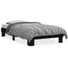 Image de vidaXL Cadre de lit noir 90x200 cm Bois composite et métal