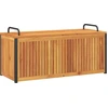 Image de vidaXL Coffre de jardin 110x45x42/53 cm bois massif acacia et acier
