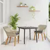 Image de vidaXL Salon de jardin avec coussins 3 pcs gris clair Poly-Rattan
