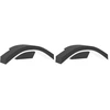 Image de vidaXL Applique murale d'extérieur LED 2 pcs. noir aluminium moulé sous pression