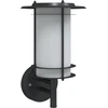 Image de vidaXL Applique murale extérieure noir acier inoxydable