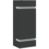 Image de vidaXL Applique murale extérieure noir acier inoxydable