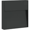 Image de vidaXL Applique murale d'extérieur LED noire en aluminium moulé sous pression