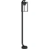 Image de vidaXL Lampe d'allée noire 100 cm acier inoxydable