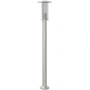 Image de vidaXL Lampe d'allée argentée 100 cm acier inoxydable
