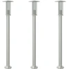 Image de vidaXL Lampes d'allée 3 pcs. argent 100 cm acier inoxydable