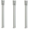 Image de vidaXL Lampes d'allée 3 pcs. argent 110 cm acier inoxydable