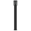Image de vidaXL Lampe d'allée noire 110 cm acier inoxydable