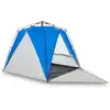 Image de vidaXL Tente de plage 4 personnes bleu azur Quick Release imperméable