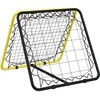 Image de vidaXL Rebond de football Double face Réglable Jaune Noir Acier