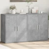 Image de vidaXL Sideboards 2 pcs. Gris béton 60x31x70 cm Bois composite