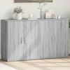 Image de vidaXL Sideboards 2 pcs. Chêne gris Sonoma 60x31x70 cm Bois composite