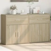 Image de vidaXL Sideboards 2 pcs. chêne Sonoma 60x31x70 cm bois composite