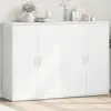 Image de vidaXL Sideboards 2 pcs. Blanc 60x31x84 cm Bois composite