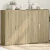 Image de vidaXL Sideboards 2 pcs. chêne Sonoma 60x31x84 cm bois composite