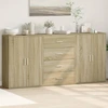 Image de vidaXL Sideboards 3 pièces chêne Sonoma 60x31x84 cm bois composite