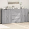 Image de vidaXL Sideboards 3 pcs. Gris Sonoma 60x31x84 cm Bois composite