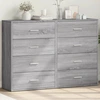 Image de vidaXL Sideboards 2 pcs. Gris Sonoma 60x31x84 cm Bois composite