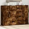 Image de vidaXL Sideboards 2 pcs. Chêne fumé 60x31x84 cm Bois composite